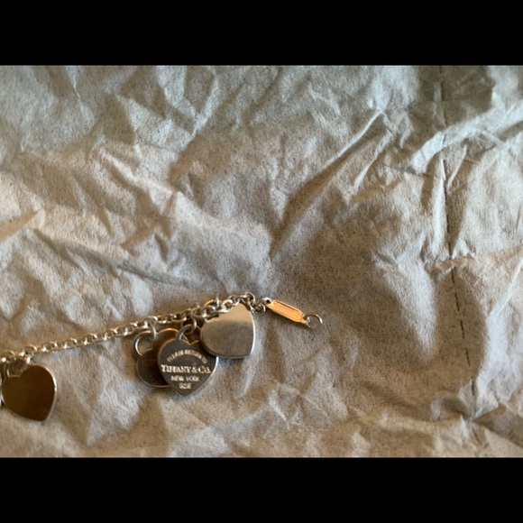 Item # C10 - TIFFANY & CO RARE MINI MULTI HEART BRACELET - Picture 5 of 9